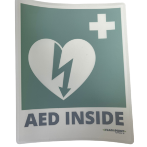 AED Inside Window Sticker 20x25cm