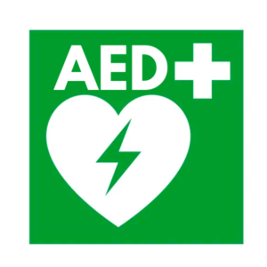 Aluminium Square AED Sign