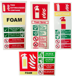 Foam Extinguisher Signs