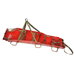 Med Sled Vertical Lift Rescue 36" wide - Red w/presto buckles and Red Backpack