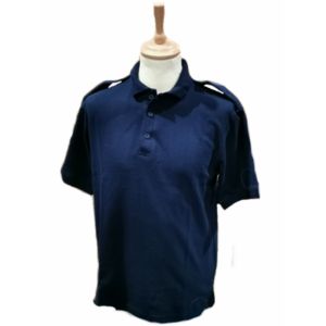 Polo Cotton Mix NAVY with Epaulettes