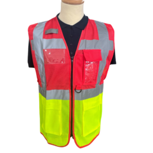 Safety Vest Red/Yellow SMALL